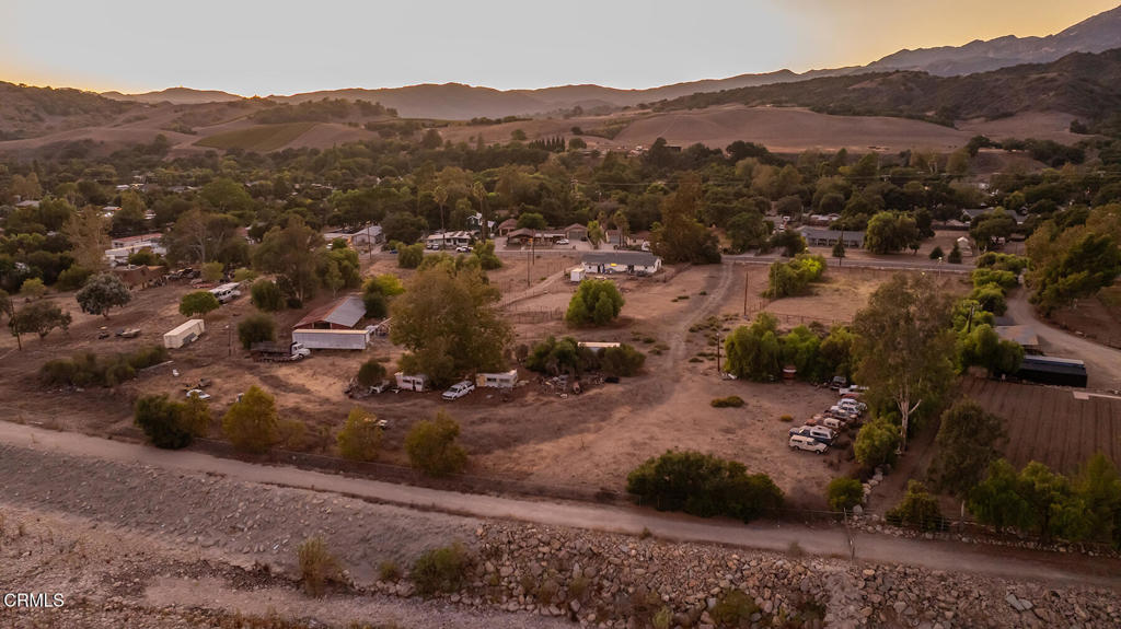 350 Riverside Road Oak View, CA 93022 - Photo 20 of 25 a view of a town with mountains in the background