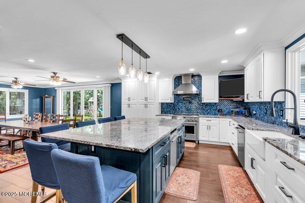225 East Bird Village Road Jackson, NJ 08527 - Photo 21 of 69 a large kitchen with granite countertop lots of counter space and sink