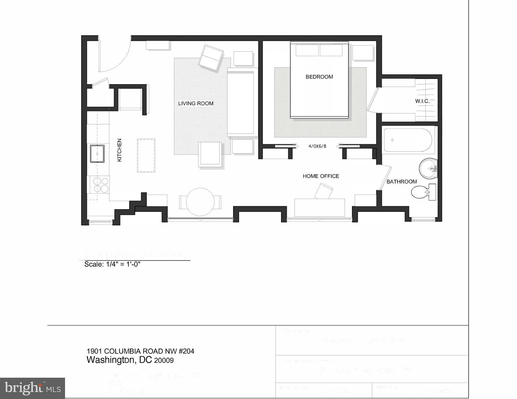 1901 Columbia Road Northwest, Unit 204 Washington, DC 20009 - Photo 24 of 24 Floor Plan