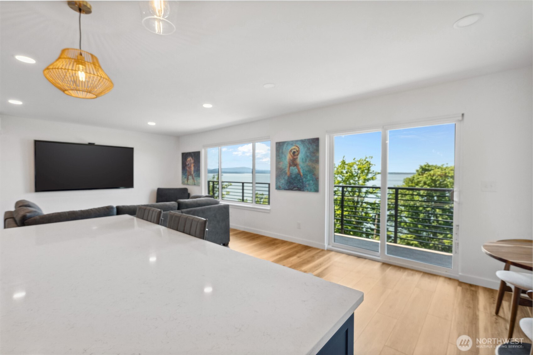 201 South State Street, Unit B Bellingham, WA 98225 - Photo 16 of 40 a living room with furniture and a flat screen tv