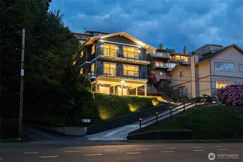 a front view of a building