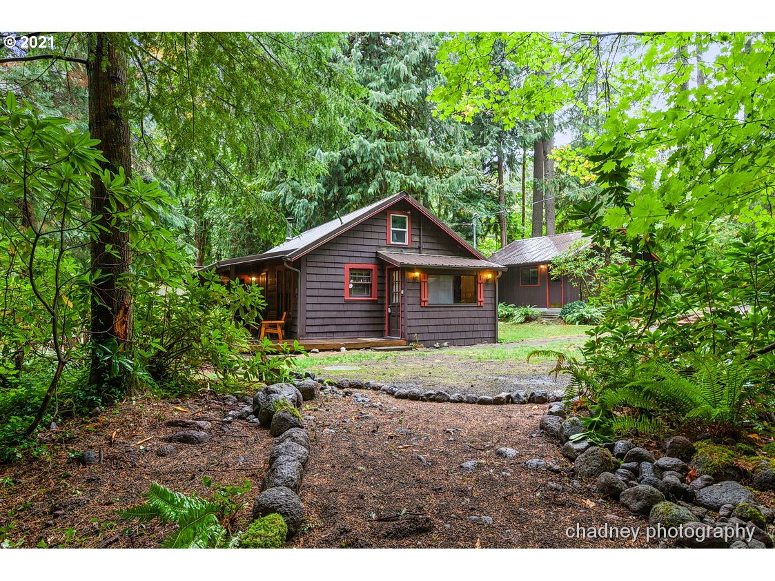 71594 East Minikahda Avenue Rhododendron, OR 97049 - Photo 5 of 27 a view of house with backyard and garden