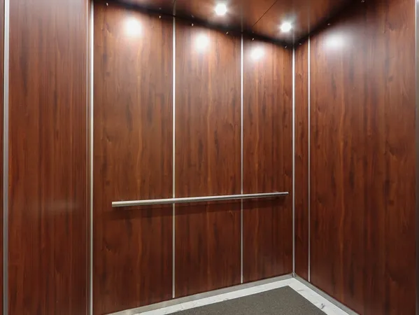 a view of entryway with wooden fence