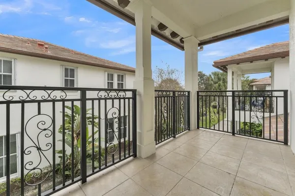 a view of a balcony