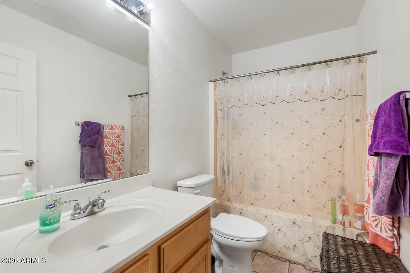 1425 South Lindsay Road, Unit 59 Mesa, AZ 85204 - Photo 16 of 23 a bathroom with a sink toilet and shower