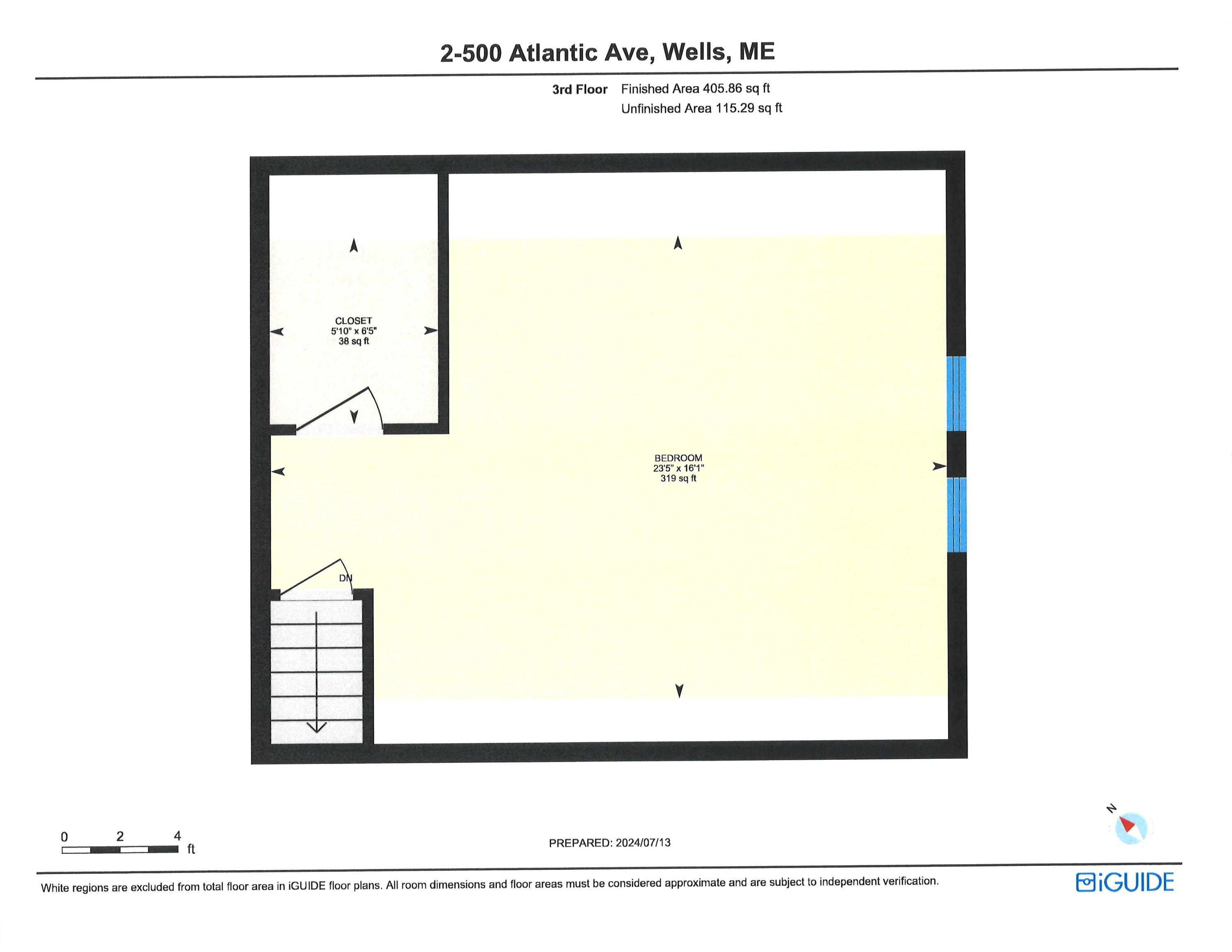 500 Atlantic Avenue, Unit 2 Wells, ME 04090 - Photo 47 of 47 Third Floor Layout