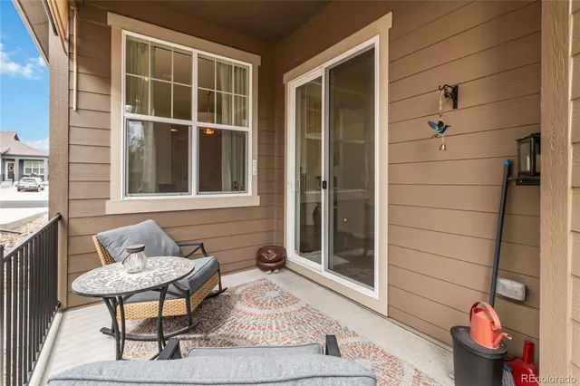 a house with a table and chair