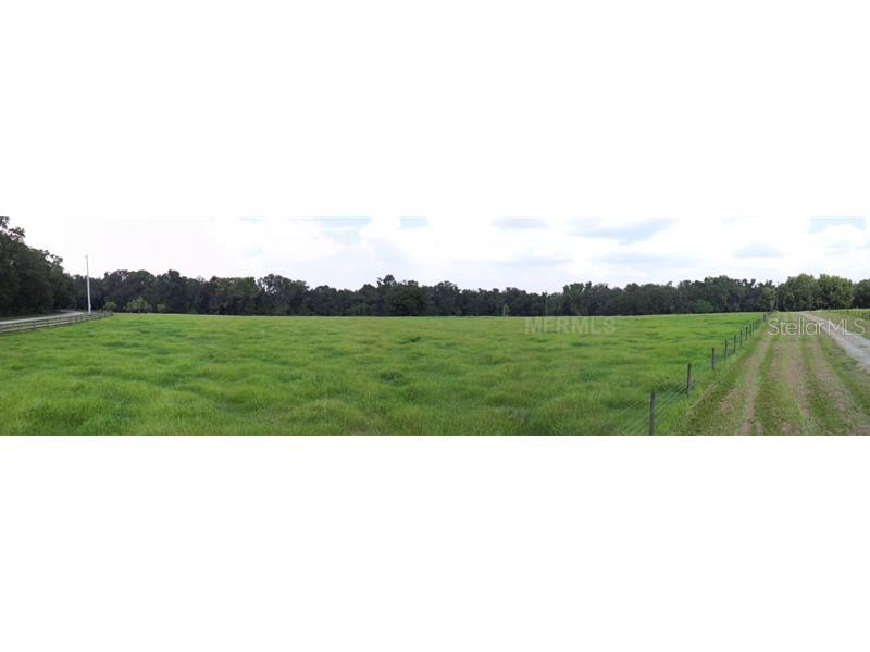 a view of grassy field with trees