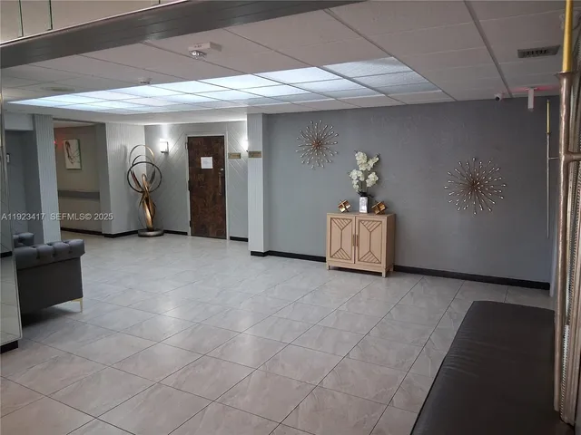 a view of hallway with elevator