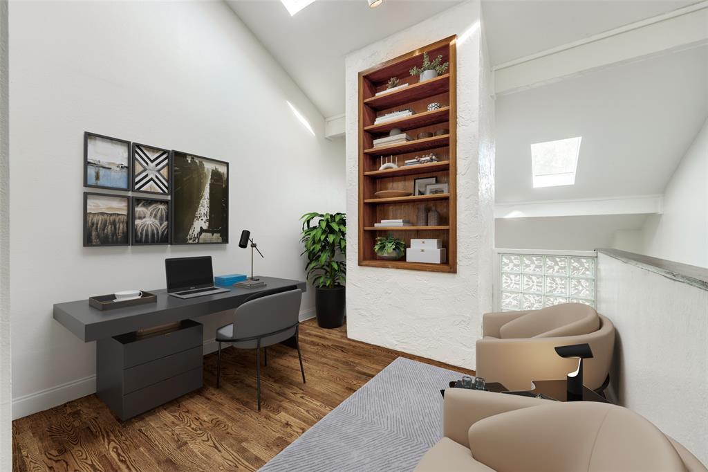 9838 Baseline Drive Dallas, TX 75243 - Photo 15 of 33 a living room with furniture and a flat screen tv