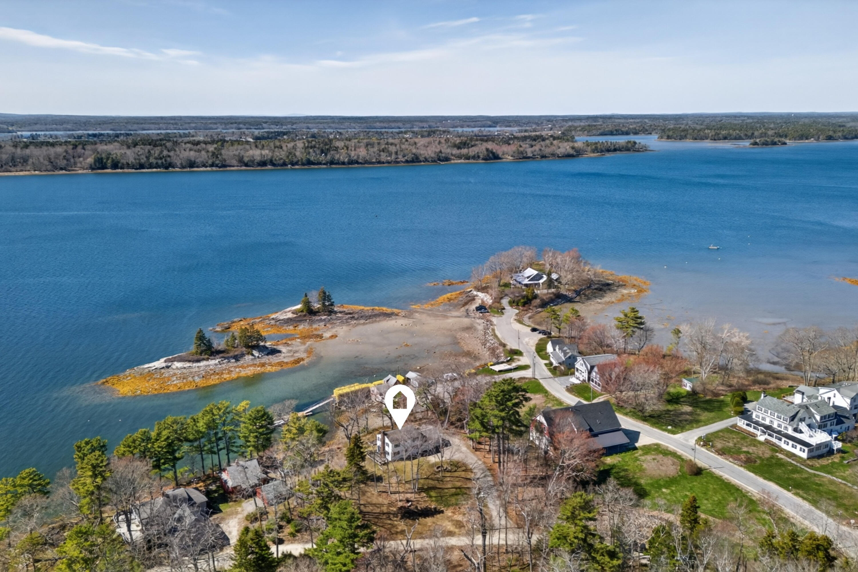 12 Wood Landing Road Harpswell, ME 04079 - Photo 30 of 33 Aerial of Lookout Point