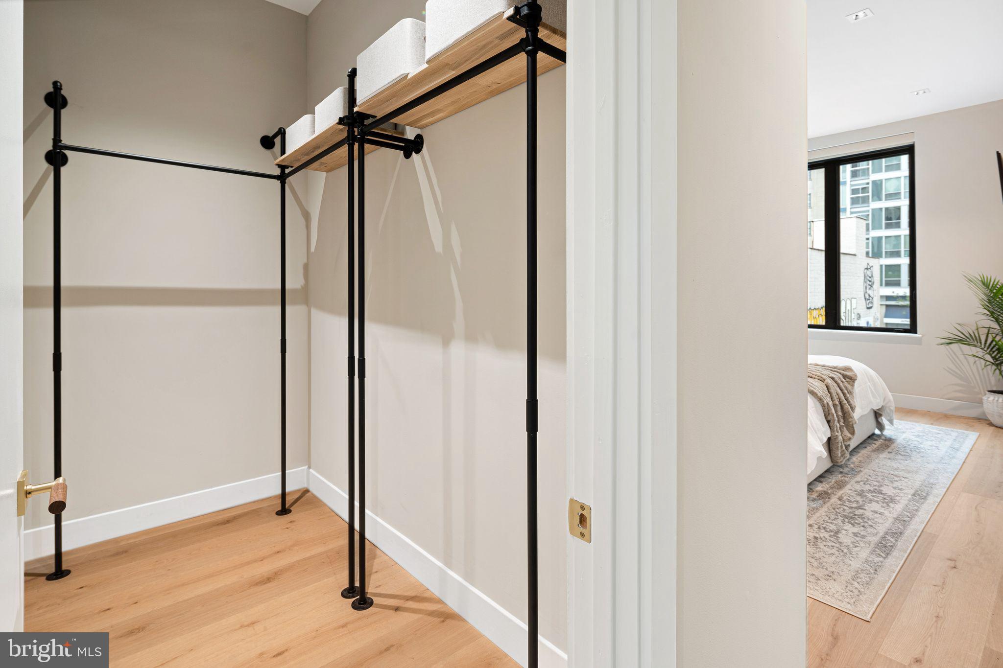 2017 Sansom Street Philadelphia, PA 19103 - Photo 34 of 51 a bathroom with a shower and a mirror