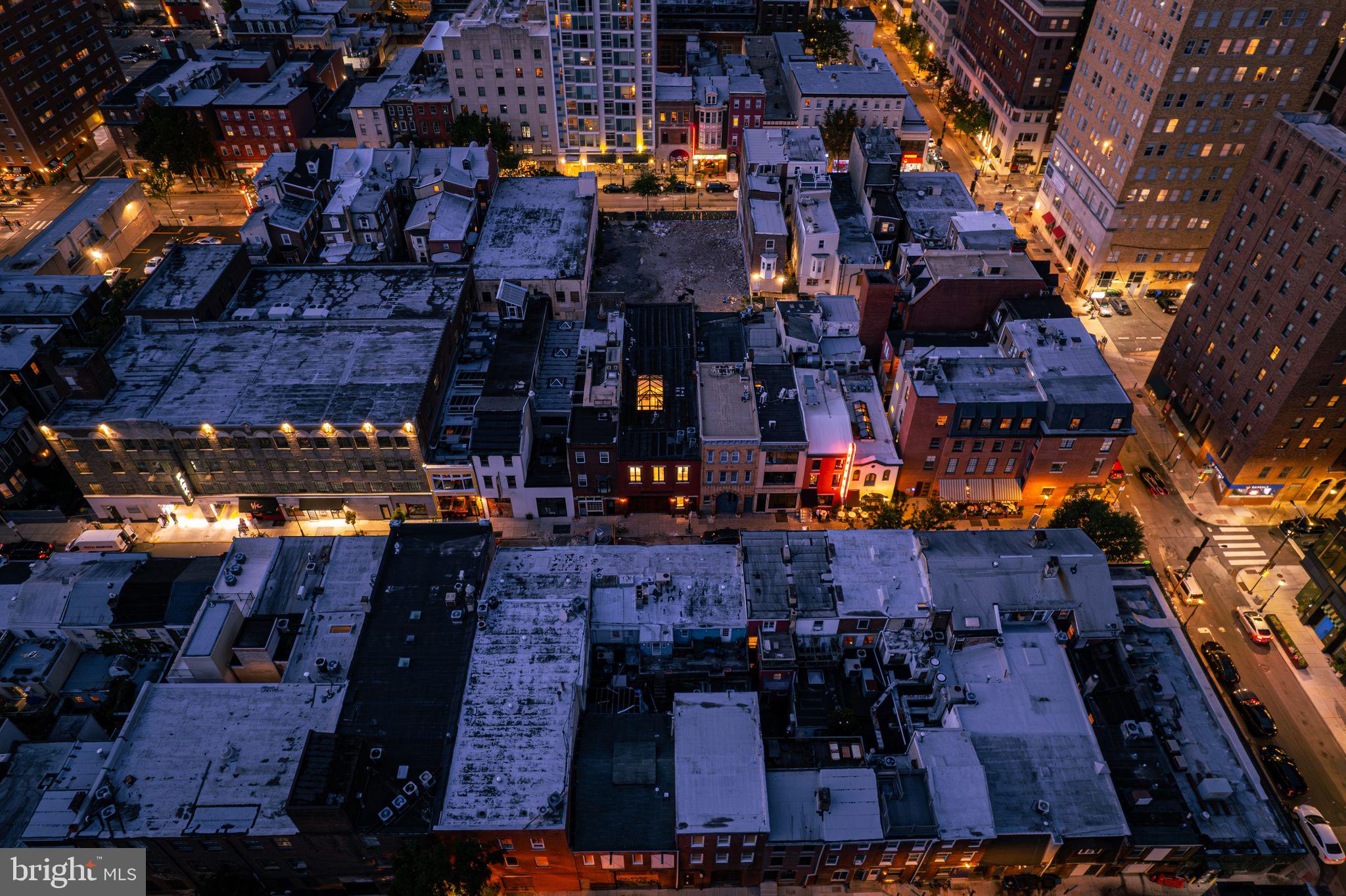 2017 Sansom Street Philadelphia, PA 19103 - Photo 42 of 51 an aerial view of a building with lots of green space
