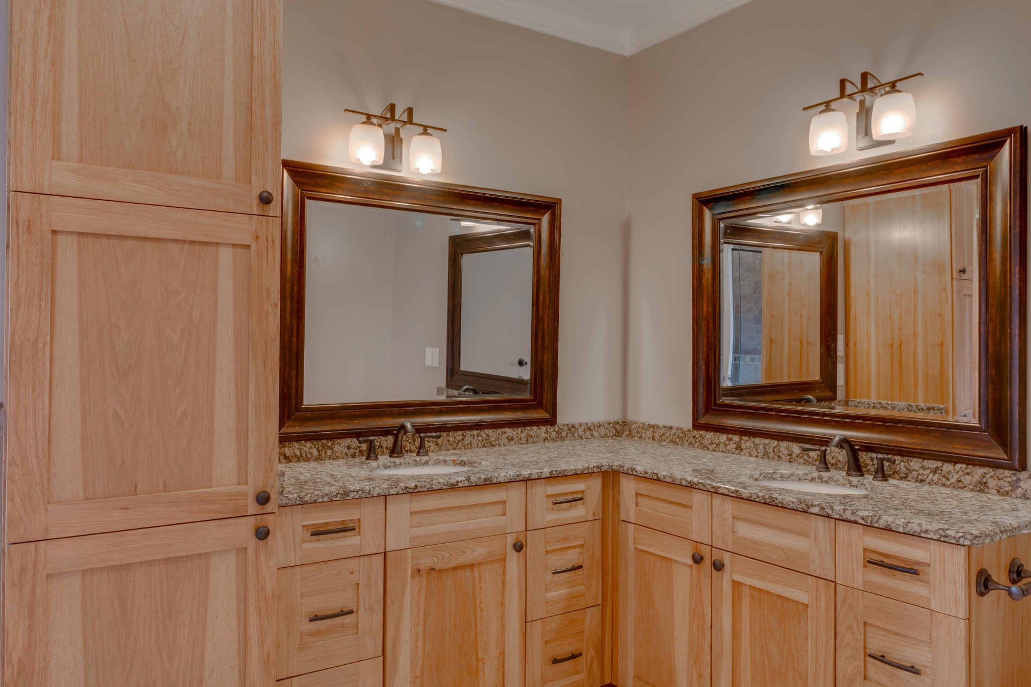 3595 Clark Road Lewisburg, TN 37091 - Photo 19 of 50 a bathroom with double sink and a mirror