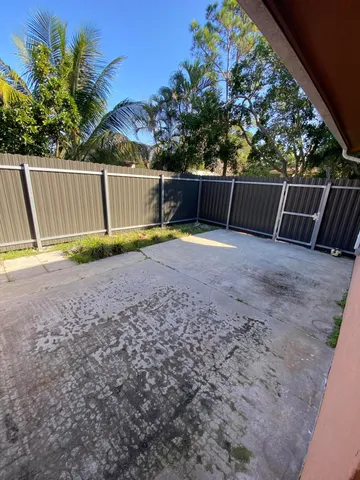 a backyard of a house