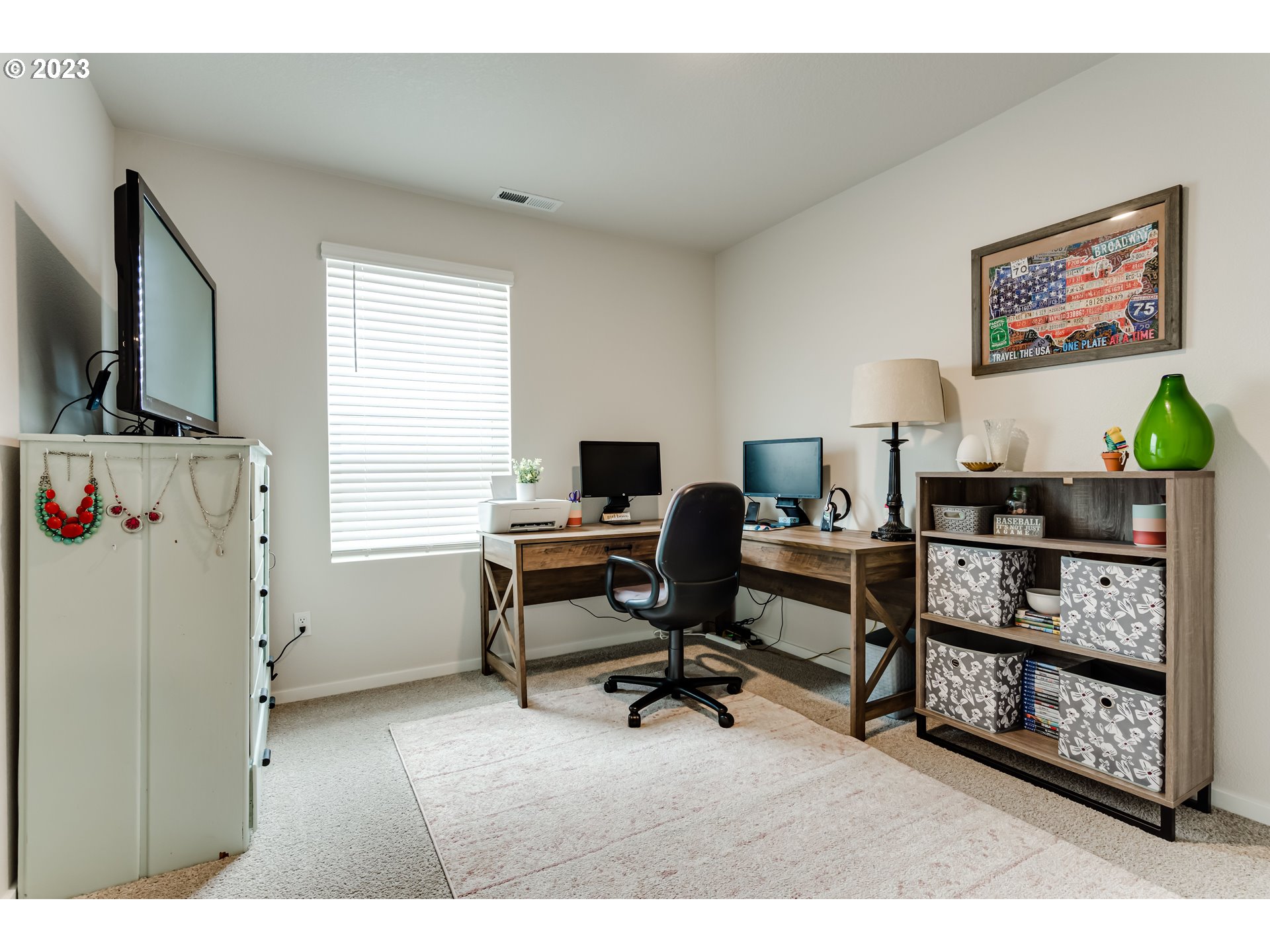2951 Fenya Street Springfield, OR 97477 - Photo 20 of 32 a view of a workspace with furniture and a window