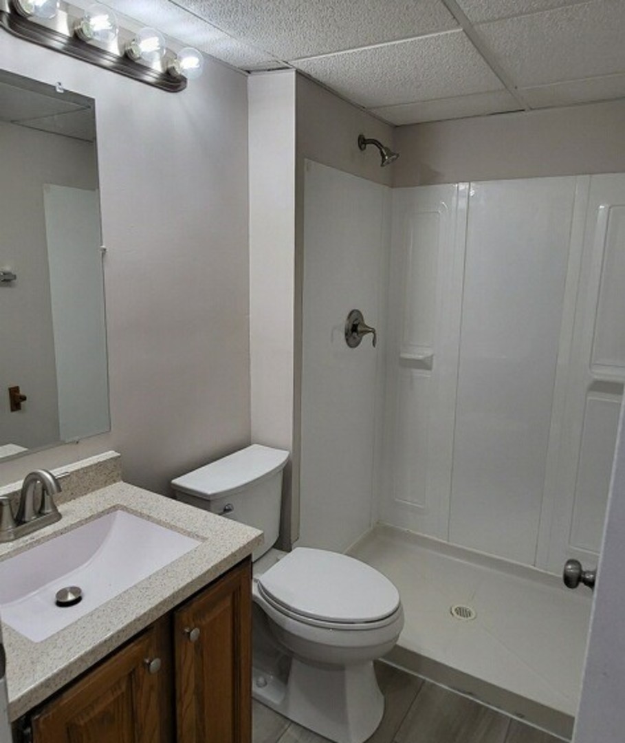 40 Fallstone Drive Streamwood, IL 60107 - Photo 7 of 13 a bathroom with a sink a toilet and shower