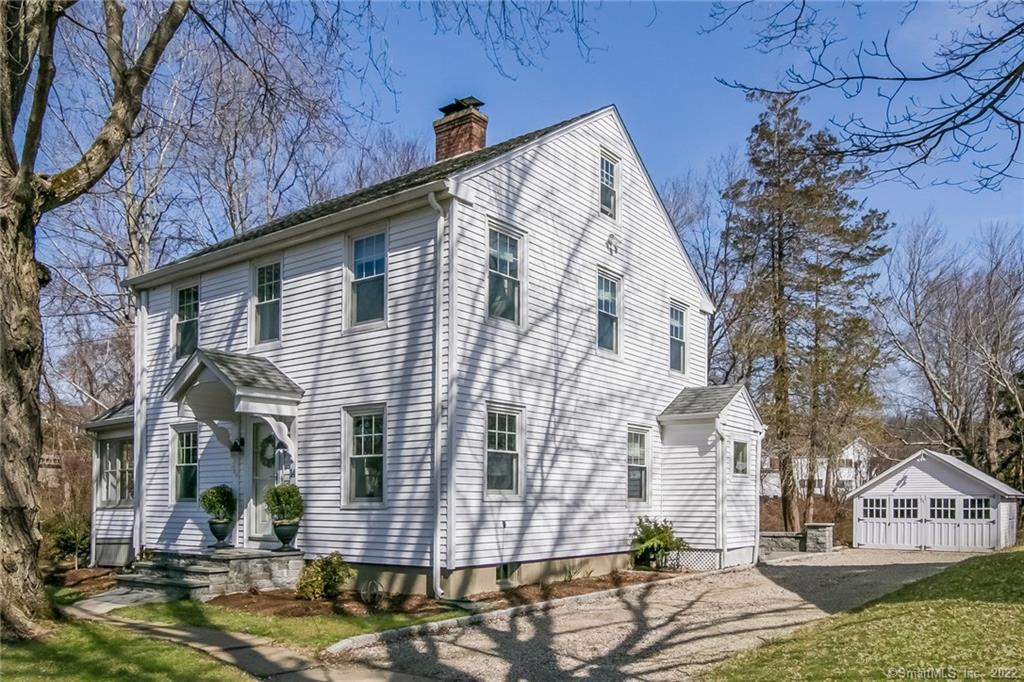 14 Brookside Road Madison, CT 06443 - Photo 1 of 1 Exterior front with detached two car garage.
