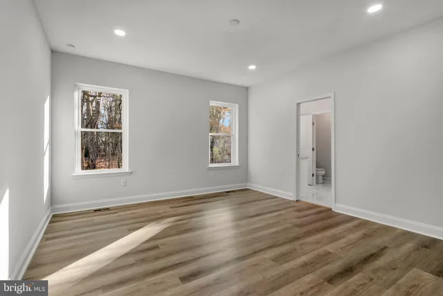 wooden floor in a room