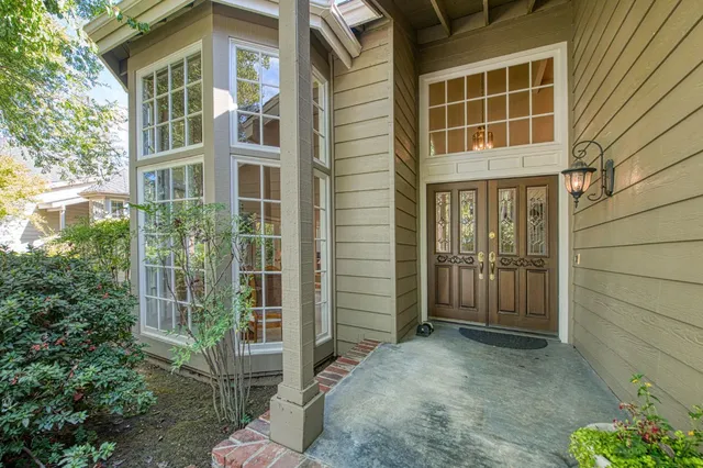 a view of front door of house