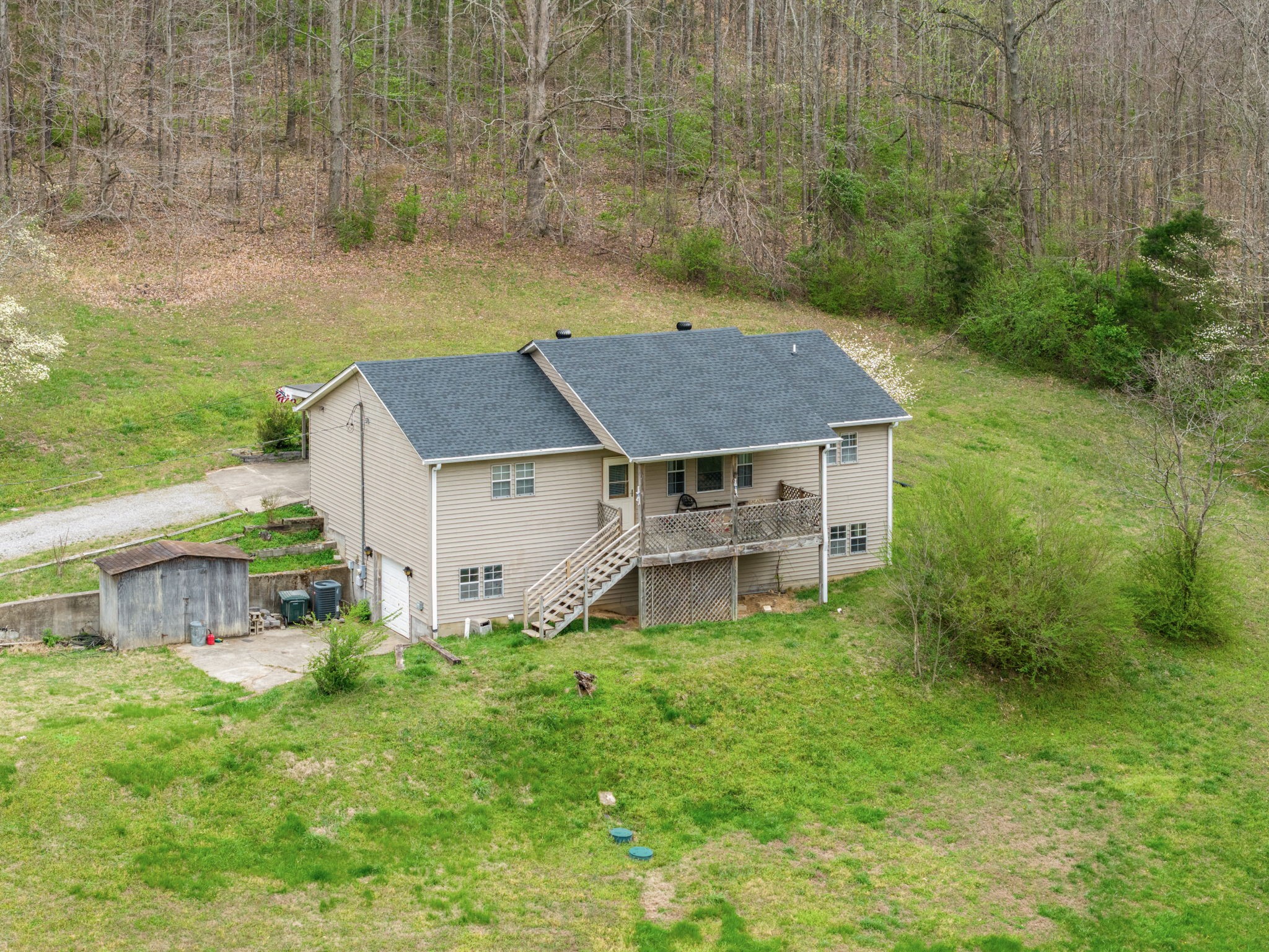 3966 Taz Hyde Road Nashville, TN 37218 - Photo 2 of 48 an aerial view of a house with table and chairs