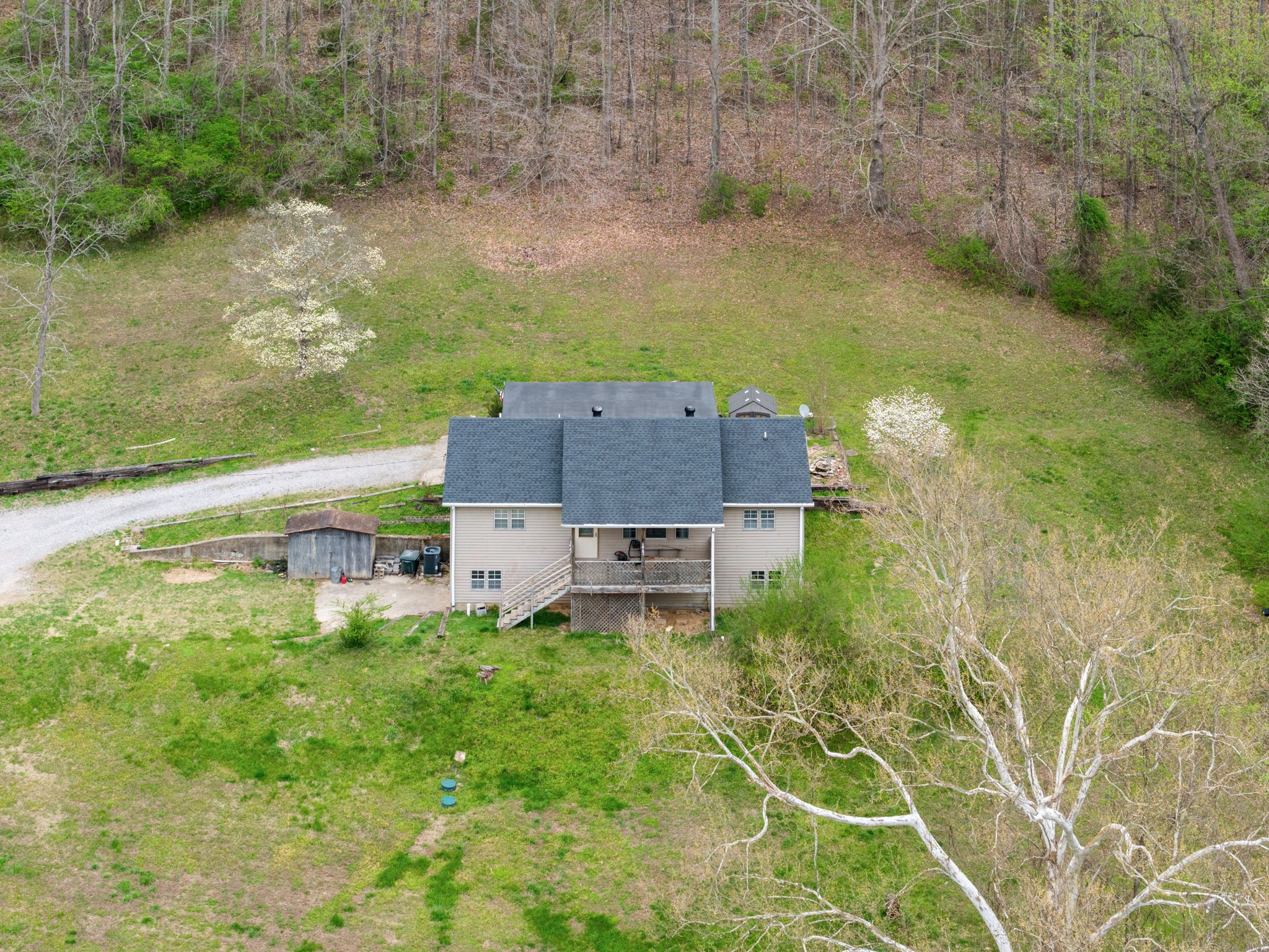 3966 Taz Hyde Road Nashville, TN 37218 - Photo 32 of 48 an aerial view of a house with a yard and lake view