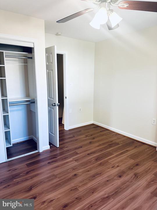 1520 Constitution Avenue Northeast Washington, DC 20002 - Photo 20 of 26 a view of empty room with wooden floor and fan
