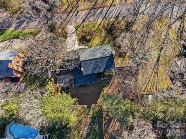 a backyard of a house
