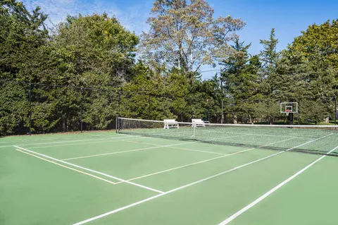 a view of a backyard with a garden