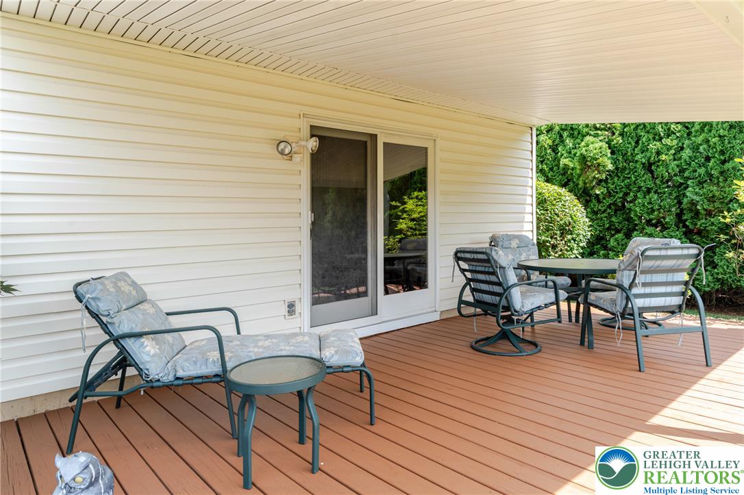 2130 Wisteria Road Lower Macungie Township, PA 18062 - Photo 47 of 48 An inviting covered deck great for morning coffee or backyard BBQs.