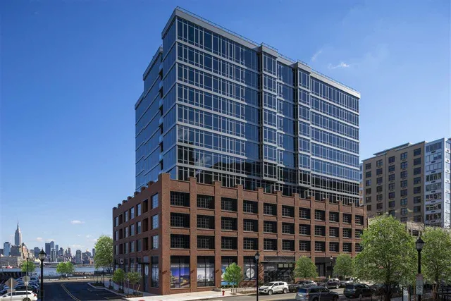 a front view of a building