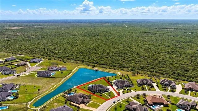 a view of an ocean and beach