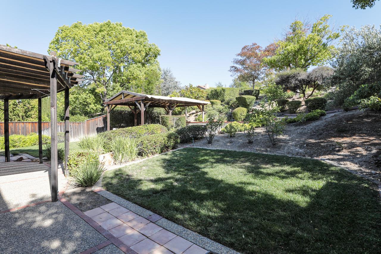 1398 Pierce Ranch Road San Jose, CA 95120 - Photo 23 of 32 a backyard of a house with lots of green space