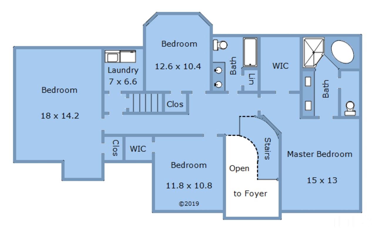 7812 Mayapple Place Raleigh, NC 27613 - Photo 28 of 30 4 bedrooms on this level.
