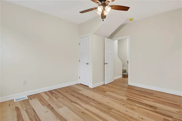 wooden floor in an empty room