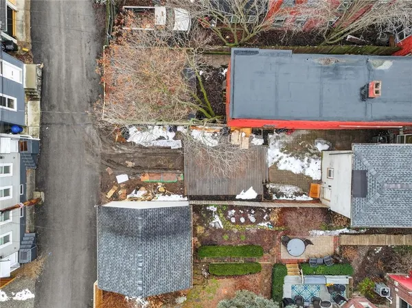 an aerial view of a city