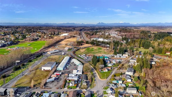 an aerial view of a city