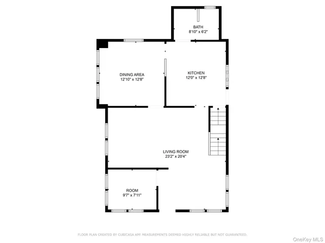 a picture of a bench in front of a microwave