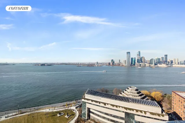 a view of an ocean and beach
