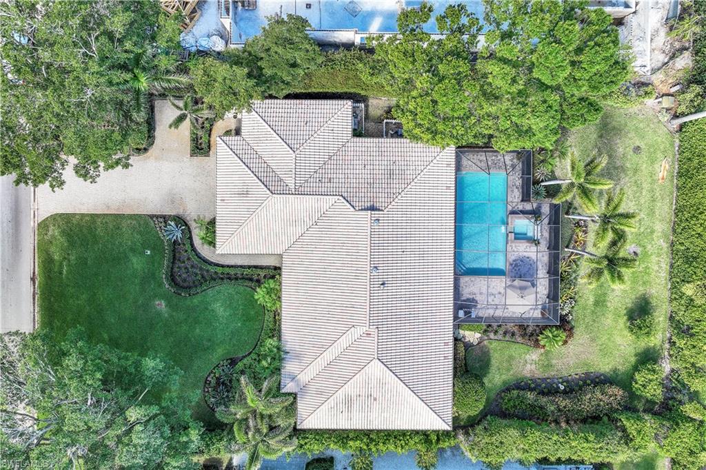 635 Anchor Rode Drive Naples, FL 34103 - Photo 50 of 50 an aerial view of a house with a yard