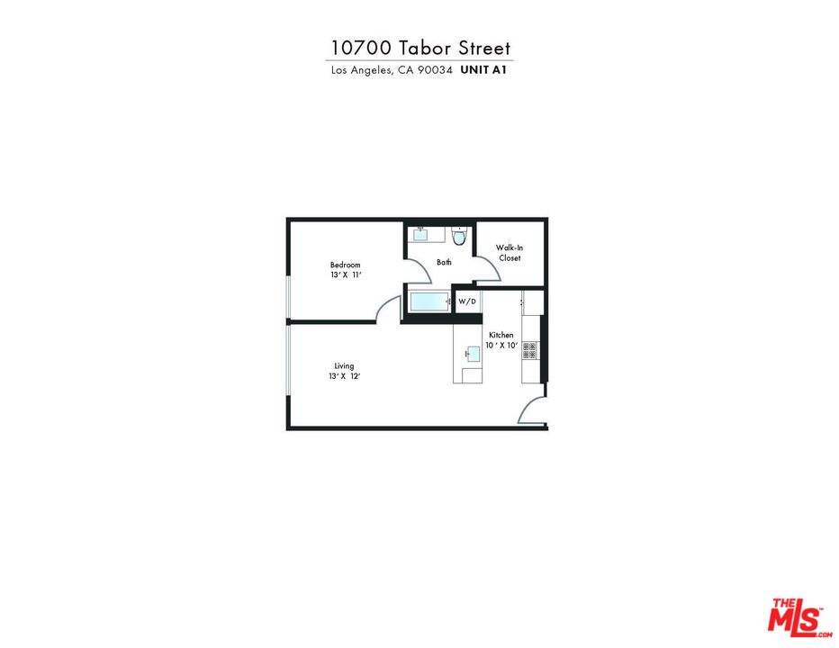 10700 Tabor Street, Unit 512 Los Angeles, CA 90034 - Photo 14 of 29 a picture of a floor plan