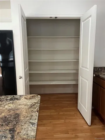 a view of a closet