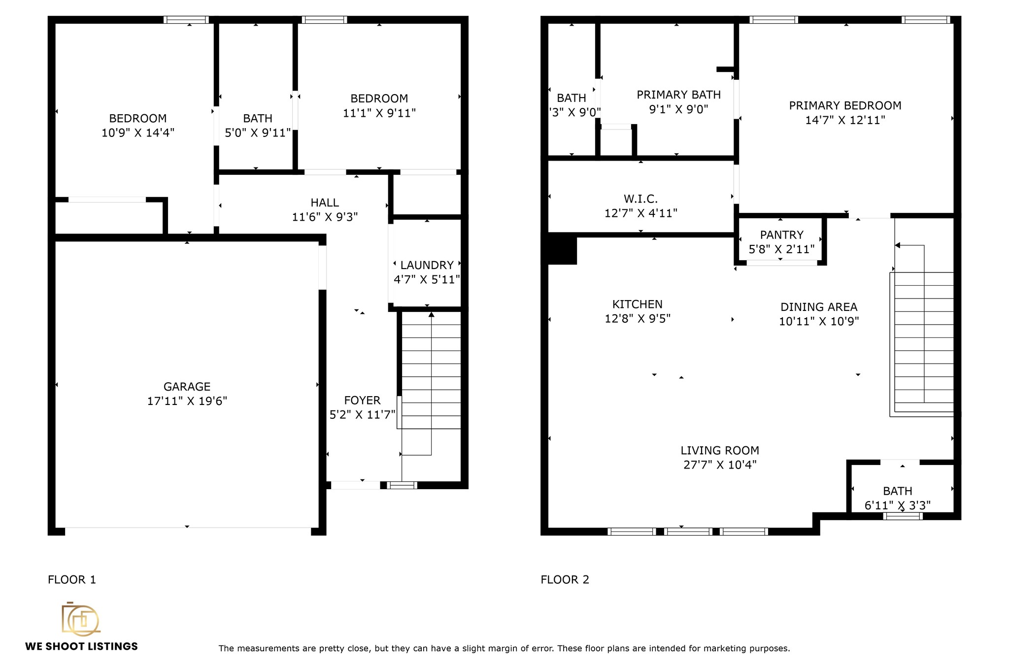 2422 Cochran Street Houston, TX 77009 - Photo 31 of 31 Enjoy this floor plan to help you get an idea of how you can arrange your new home. Welcome home!