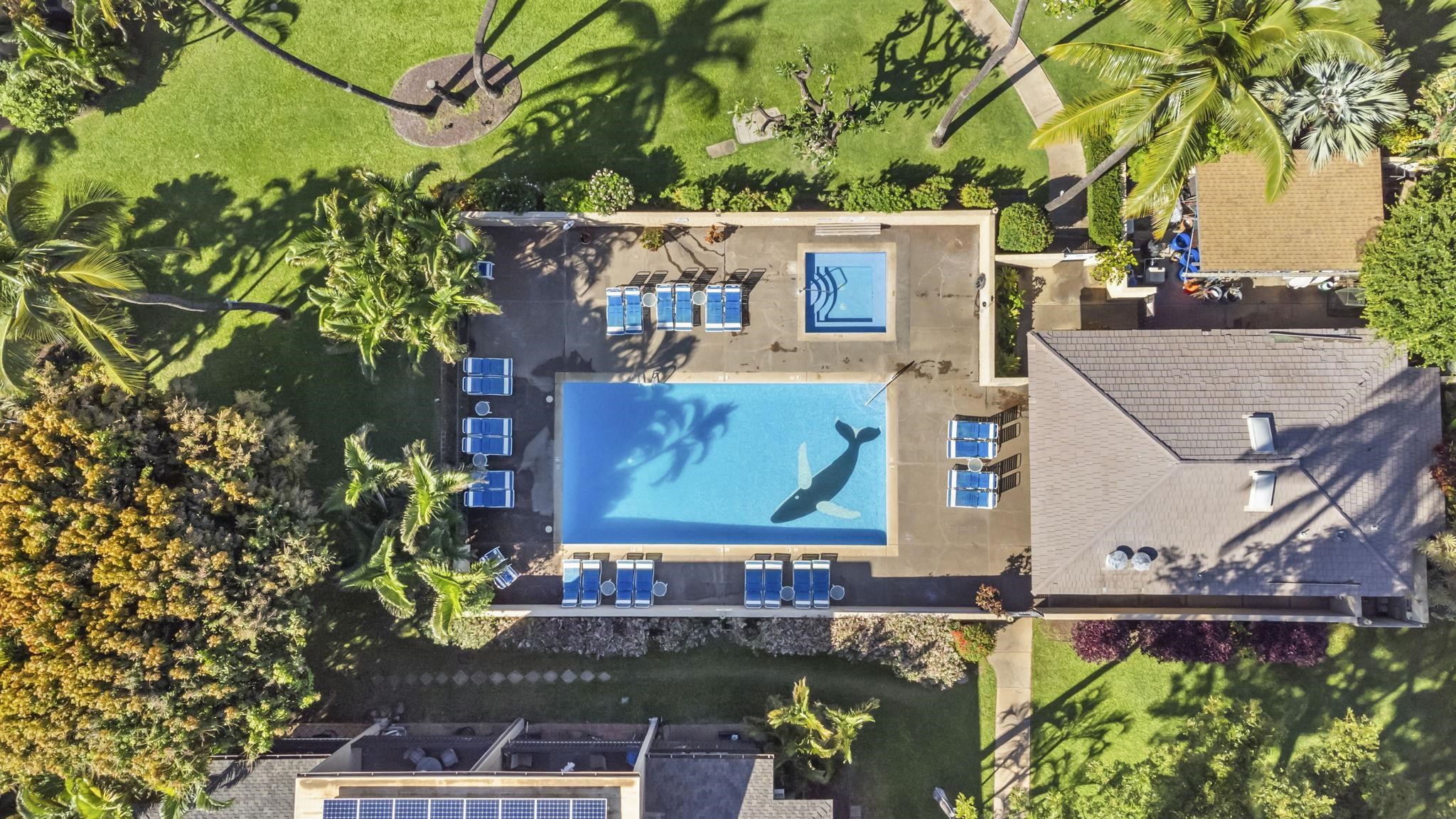 1299 Uluniu Road, Unit G202 Kihei, HI 96753 - Photo 37 of 46 an aerial view of a house with a garden