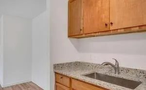 a close view of sink and tap