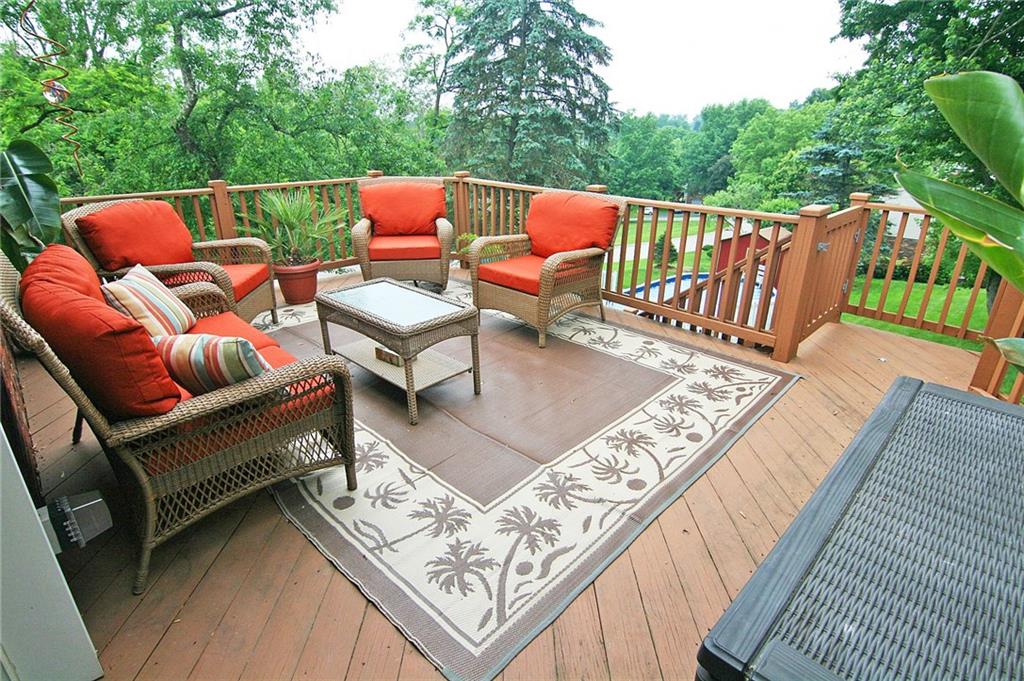 538 Center Church Road Canonsburg, PA 15317 - Photo 12 of 25 The deck overlooks back yard activity and has gated access to the rear yard...