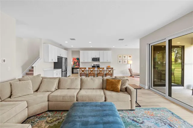 a en suite bathroom with double sink and a mirror