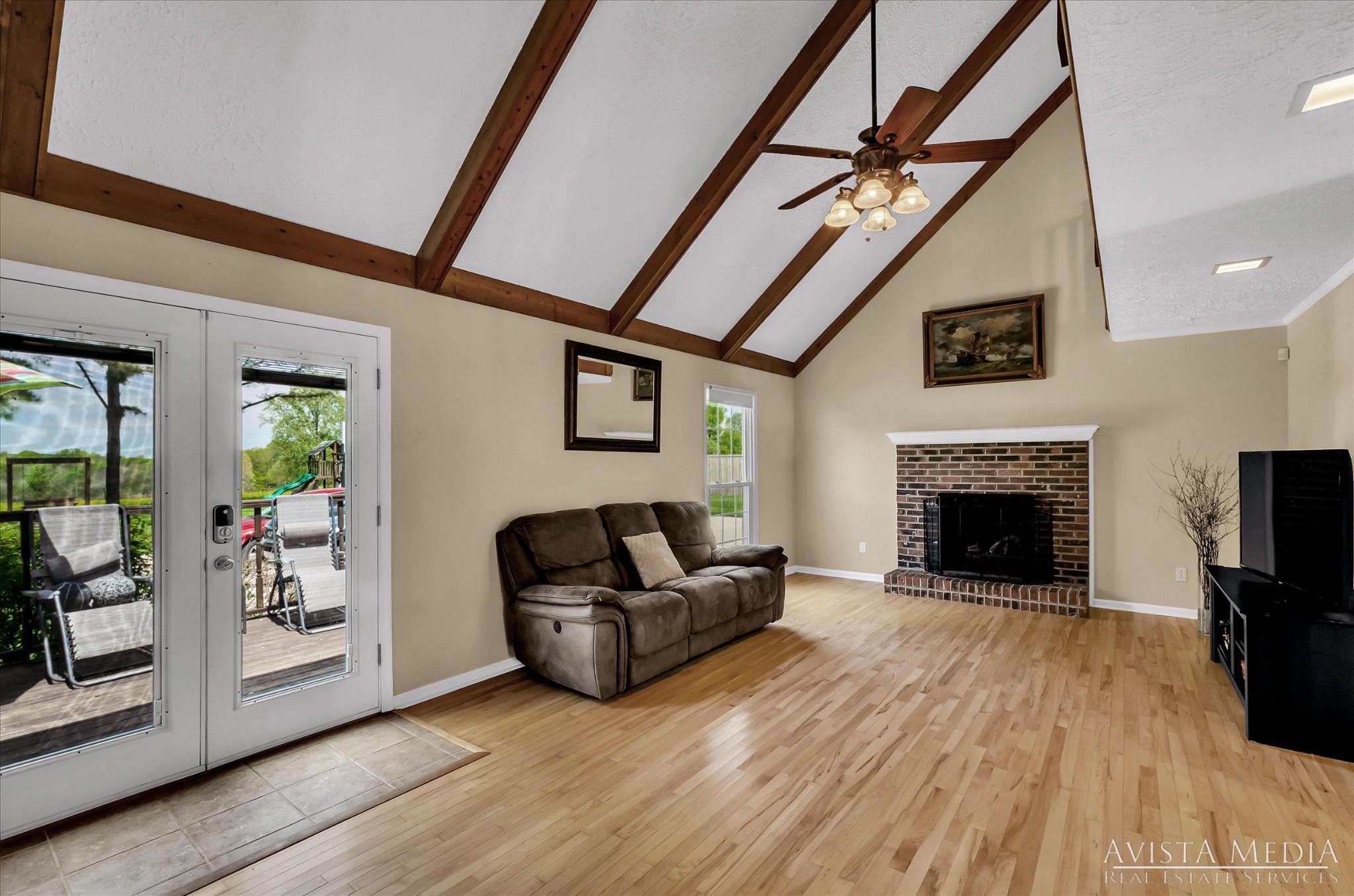 6348 Gum Station Road Springfield, TN 37172 - Photo 3 of 19 a living room with furniture and a fireplace