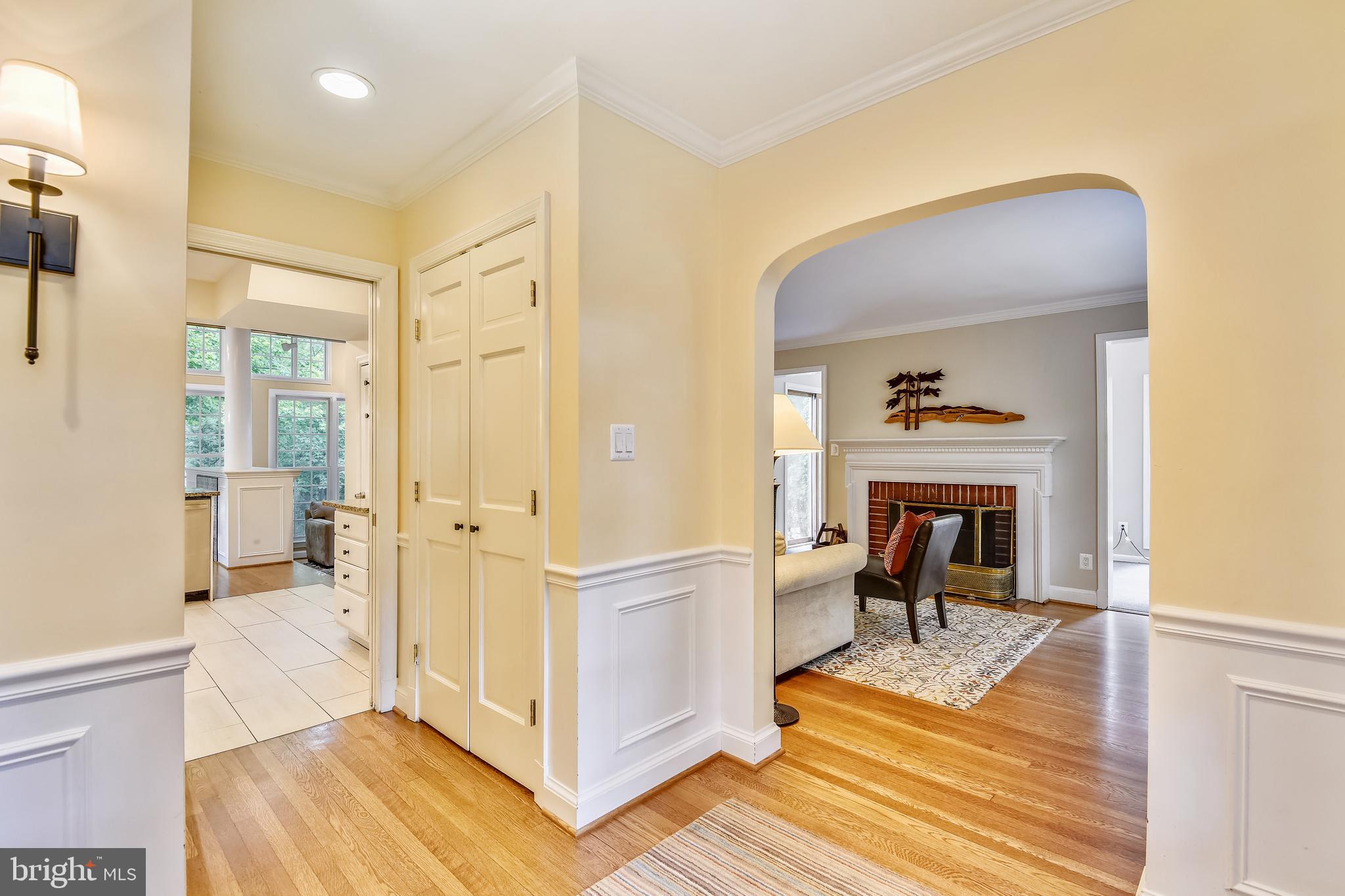 5609 Harwick Road Bethesda, MD 20816 - Photo 22 of 48 View from the Foyer to Living room and Family room