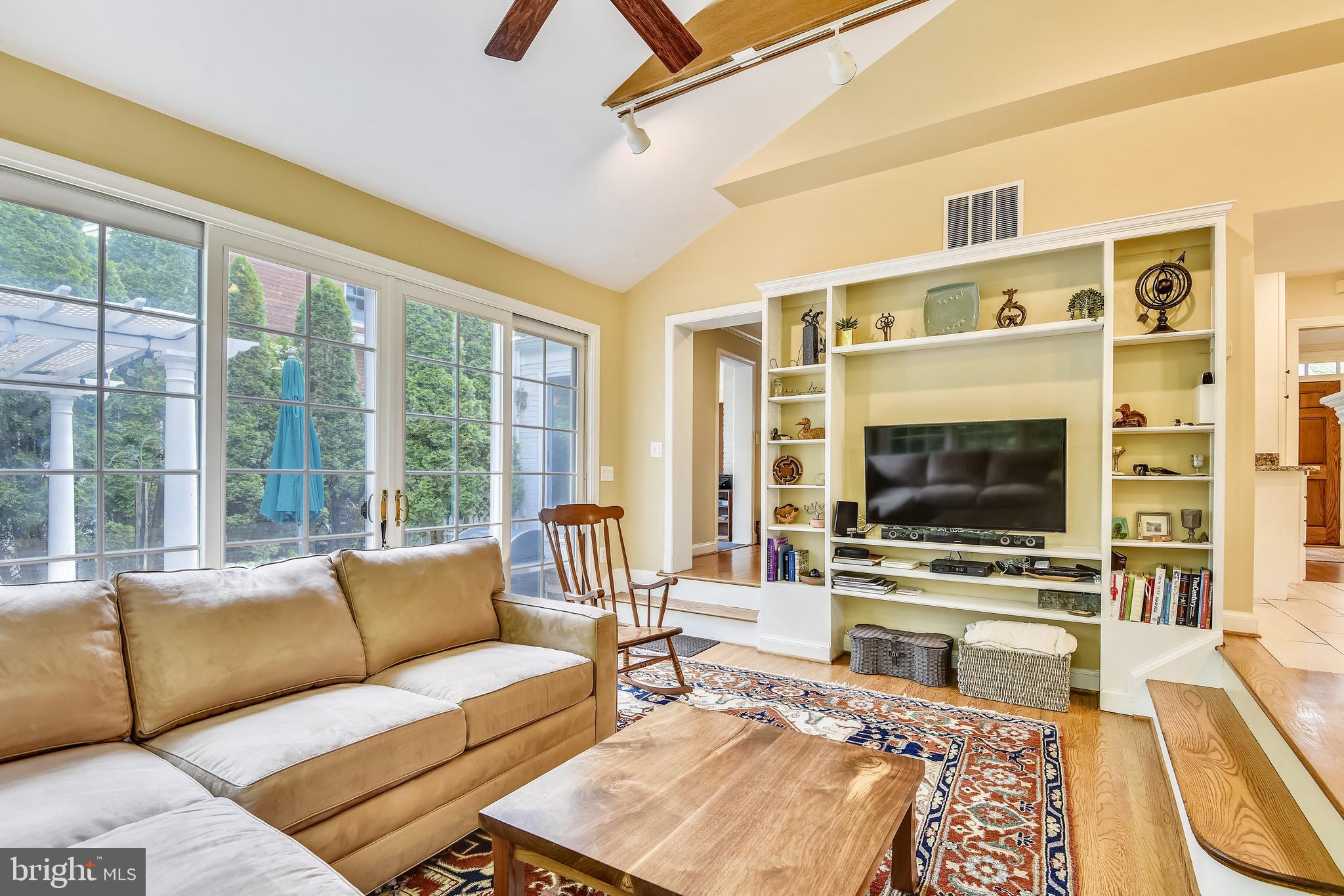 5609 Harwick Road Bethesda, MD 20816 - Photo 7 of 48 Family room with French doors to Patio